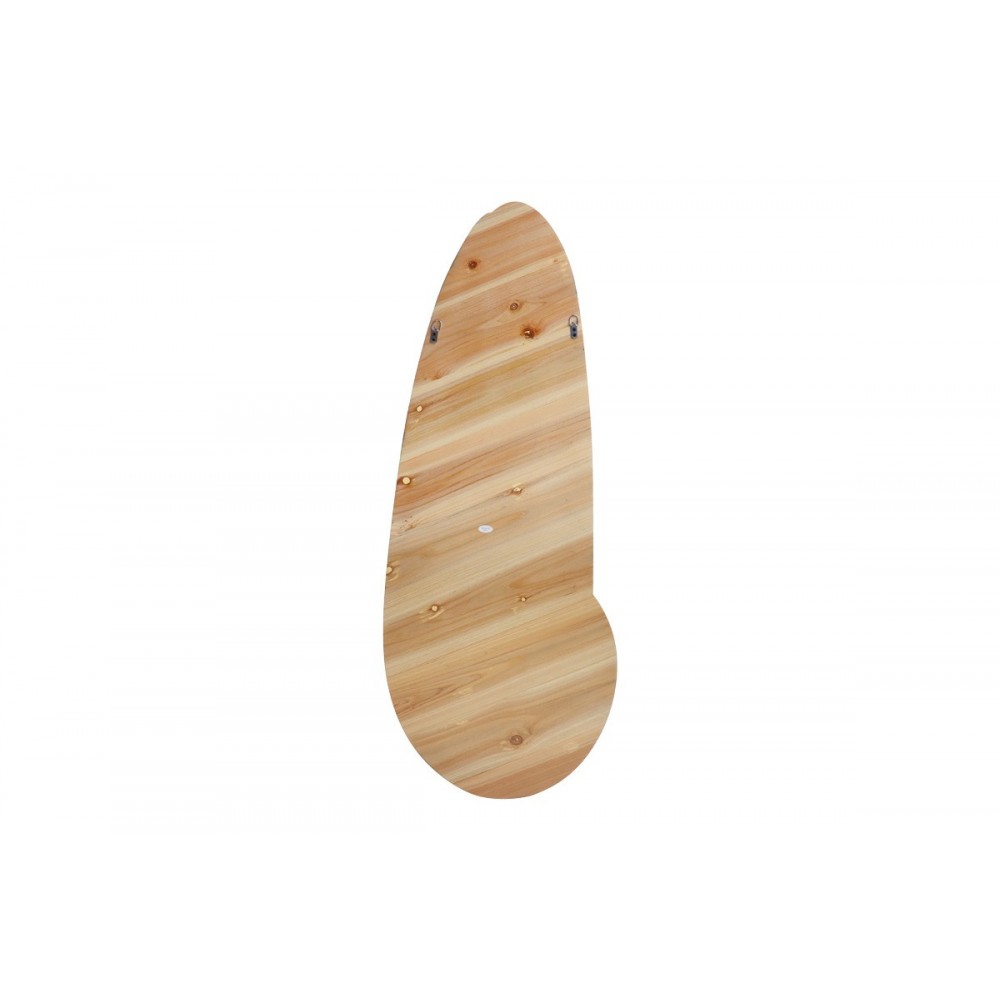 Καθρέπτης οβάλ "MARLY" από mdf σε φυσικό χρώμα 50.5x4x127