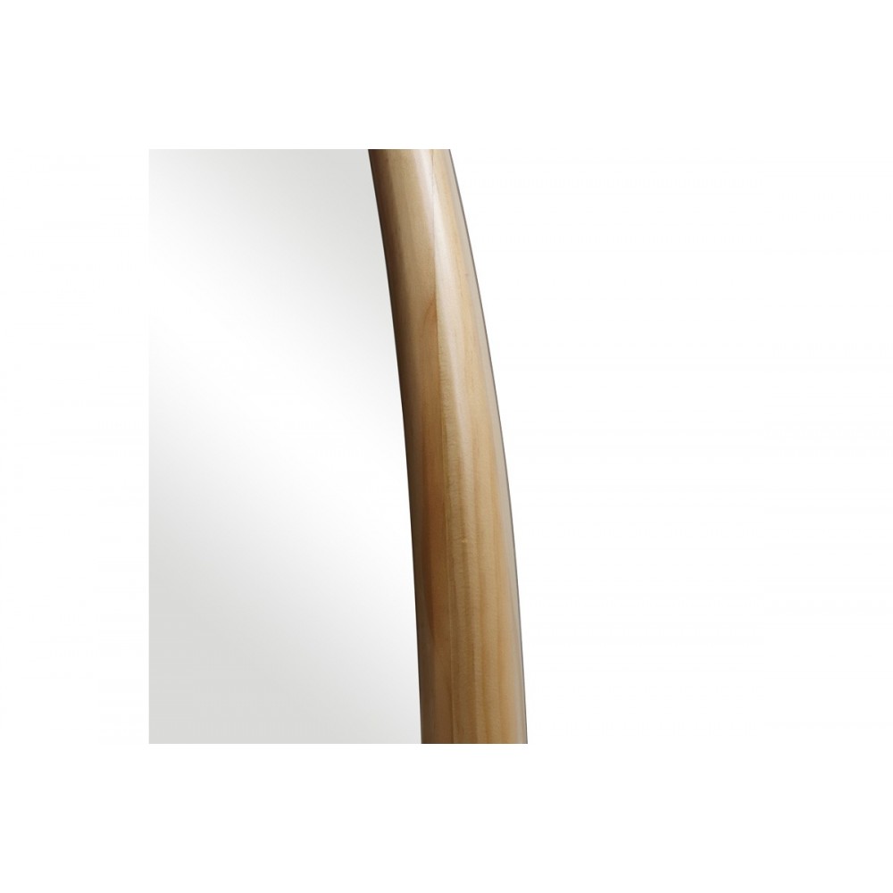 Καθρέπτης οβάλ "MARLY" από mdf σε φυσικό χρώμα 50.5x4x127