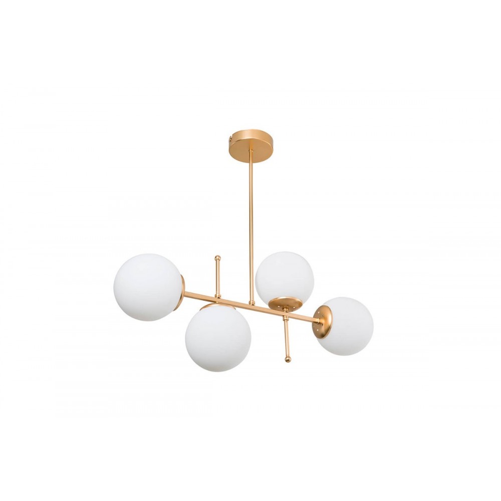 Φωτιστικό τετράφωτο "PWL-1128" σε χρώμα χρυσό 70x20x35