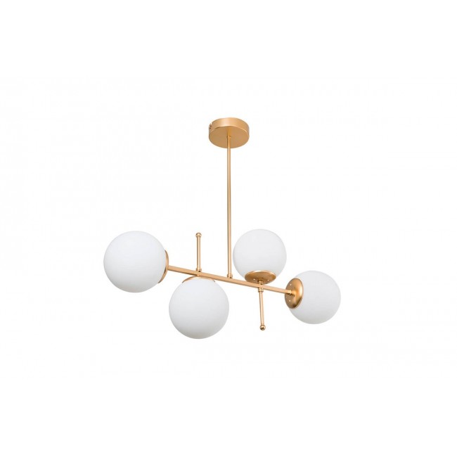 Φωτιστικό τετράφωτο "PWL-1128" σε χρώμα χρυσό 70x20x35