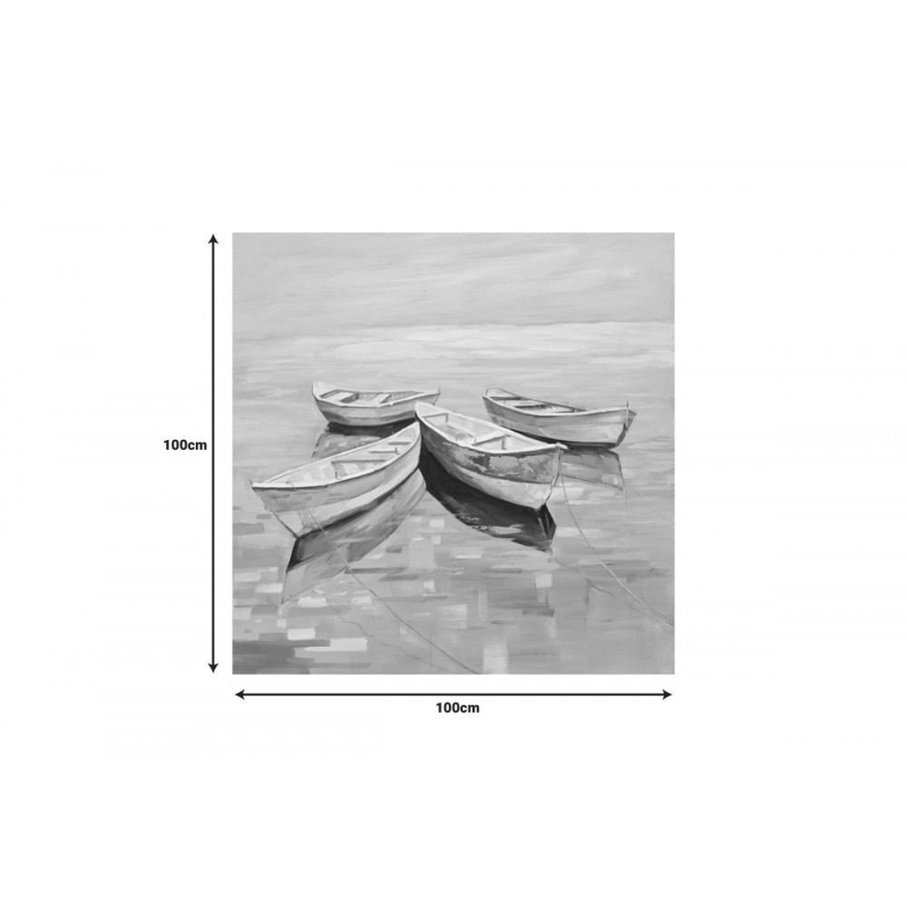 Πίνακας σε καμβά "BOATTY" 100x3x100