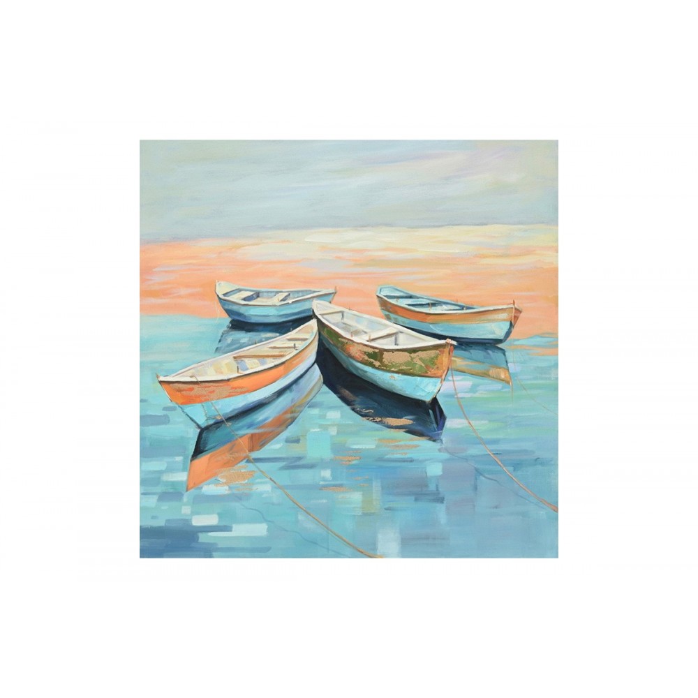 Πίνακας σε καμβά "BOATTY" 100x3x100