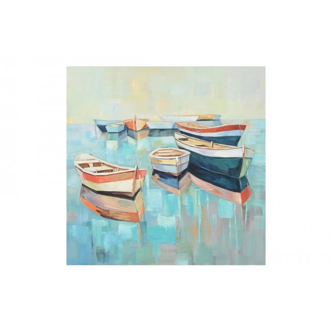 Πίνακας σε καμβά "BOATTY I" 100x3x100