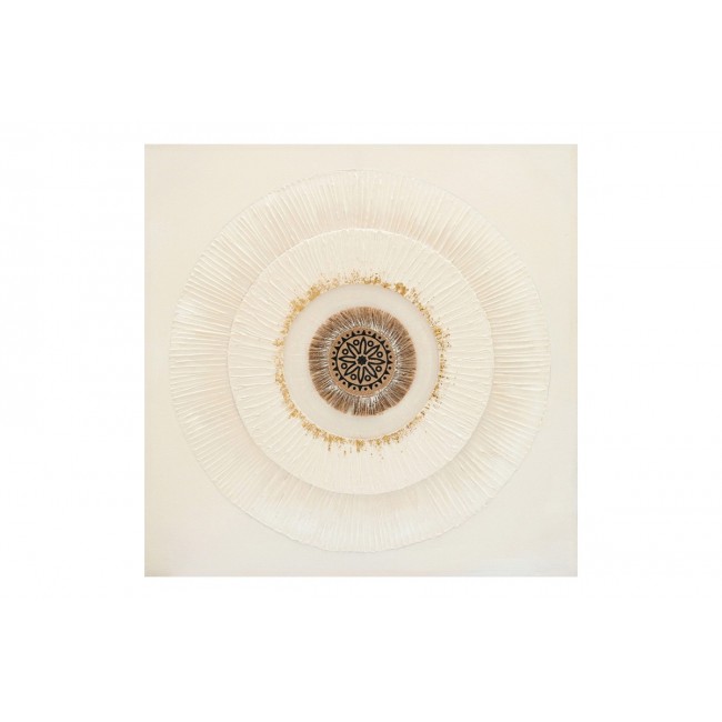 Πίνακας σε καμβά "CIRCLED I" 80x3x80