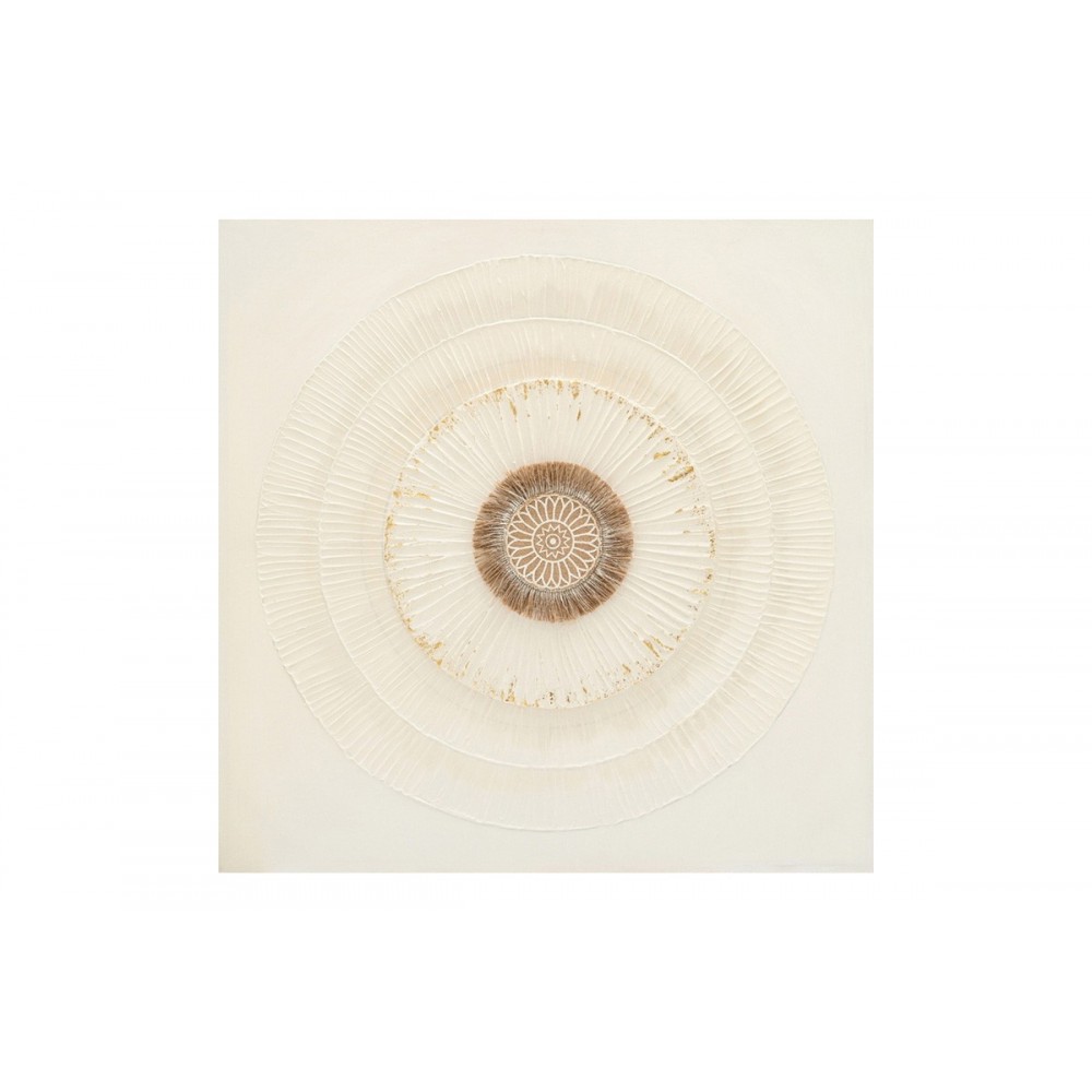 Πίνακας σε καμβά "CIRCLED" 80x3x80