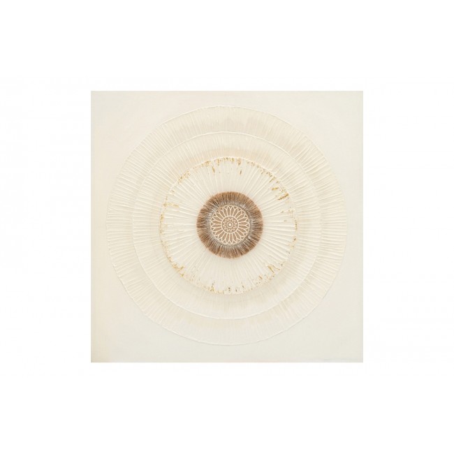 Πίνακας σε καμβά "CIRCLED" 80x3x80