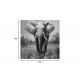 Πίνακας σε καμβά "ELEPHO" 100x3x100