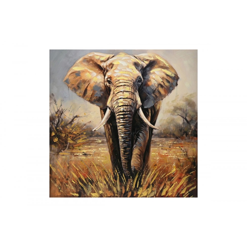 Πίνακας σε καμβά "ELEPHO" 100x3x100
