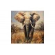 Πίνακας σε καμβά "ELEPHO" 100x3x100