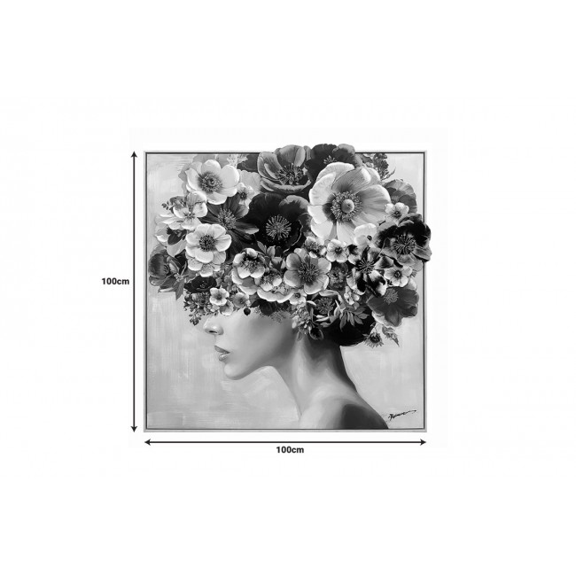 Πίνακας σε καμβά "MAVARE I" με πλαίσιο 100x3.5x100