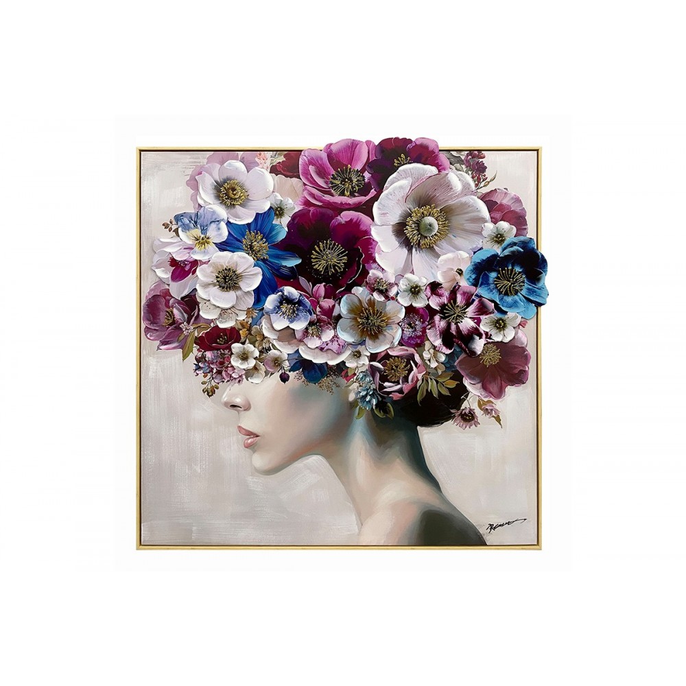 Πίνακας σε καμβά "MAVARE I" με πλαίσιο 100x3.5x100