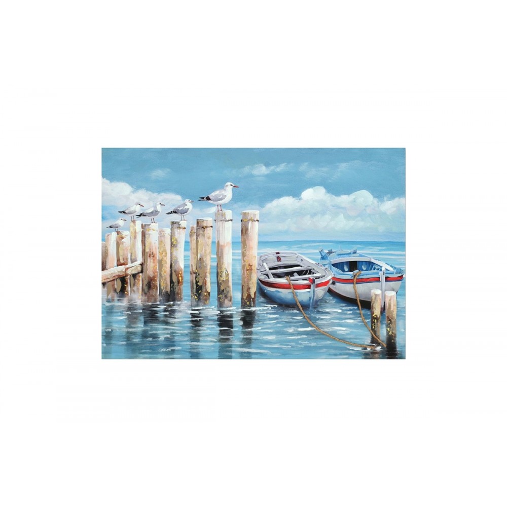 Πίνακας σε καμβά "PORT" 100x3x70