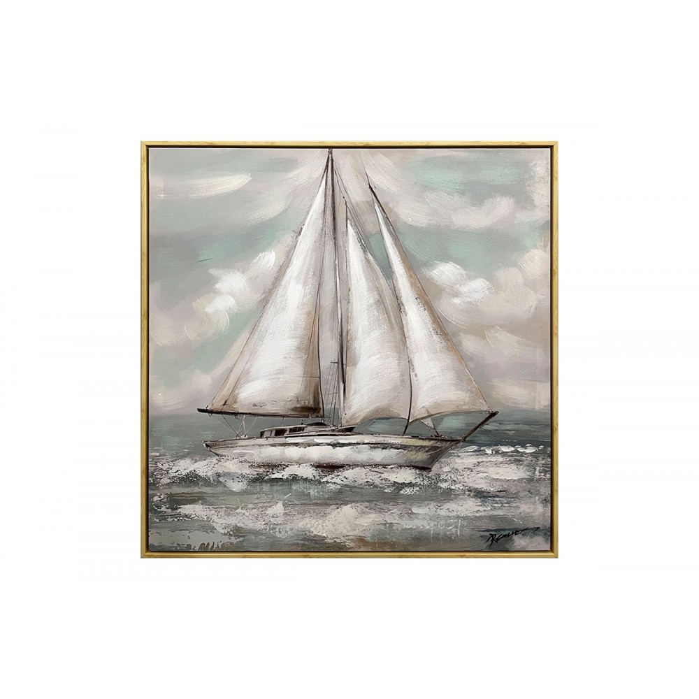 Πίνακας σε καμβά "SIEDO I" με πλαίσιο 70x3.5x70