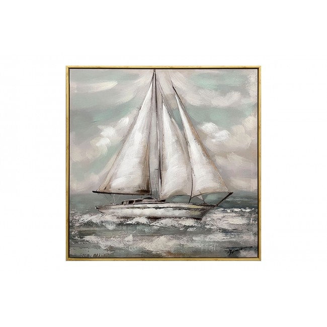 Πίνακας σε καμβά "SIEDO I" με πλαίσιο 70x3.5x70