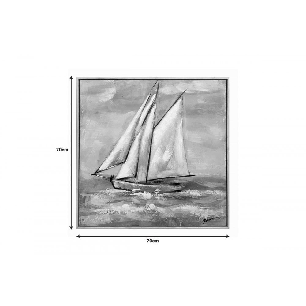 Πίνακας σε καμβά "SIEDO" με πλαίσιο 70x3.5x70