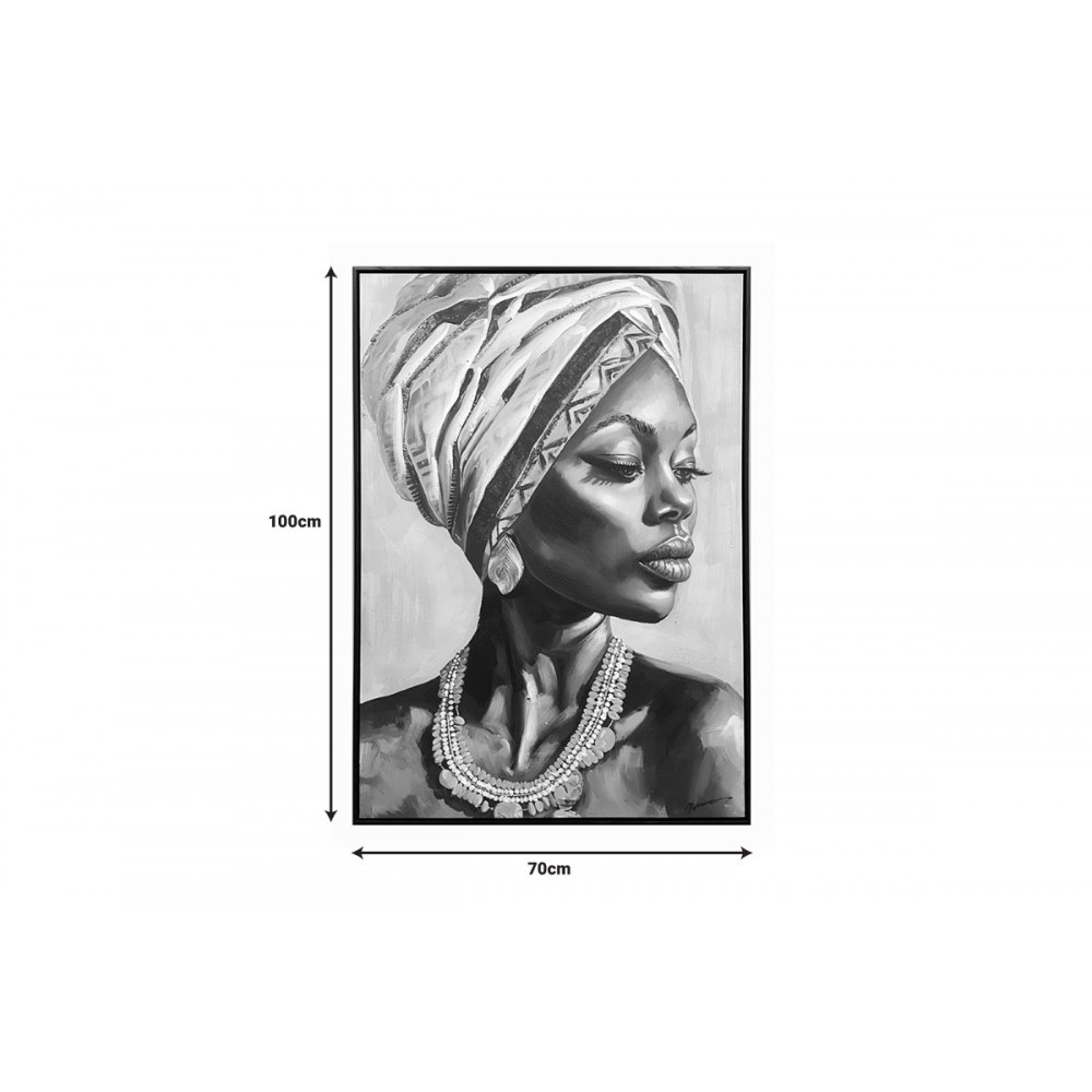 Πίνακας σε καμβά "ZAIRA" με πλαίσιο 70x3.5x100