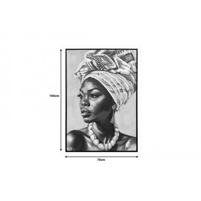 Πίνακας σε καμβά "ZAIRA I" με πλαίσιο 70x3.5x100
