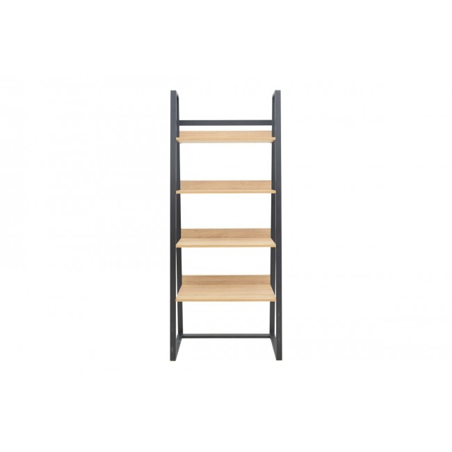 Βιβλιοθήκη "RYDER" σε χρώμα oak/μαύρο 75x36x185