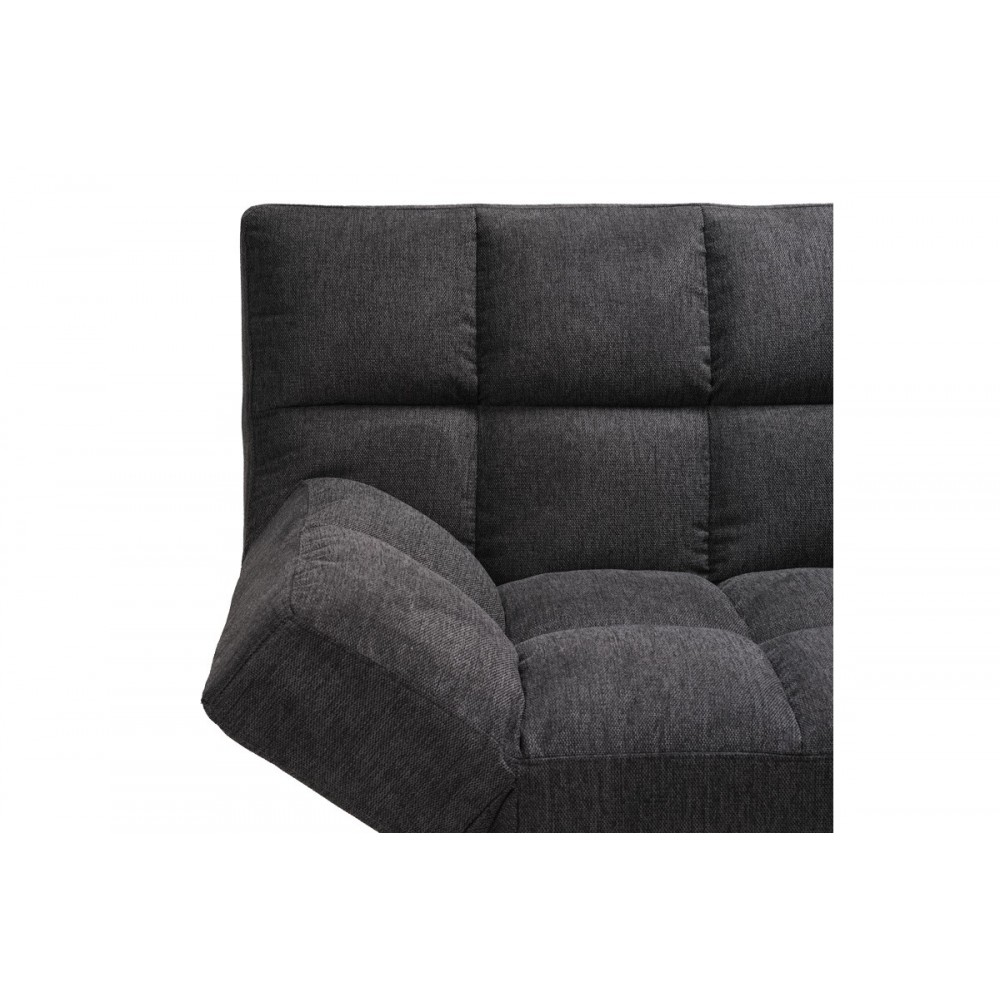Καναπές-κρεβάτι "FREDDO" τριθέσιος από ύφασμα σε χρώμα ανθρακί 181x81x86