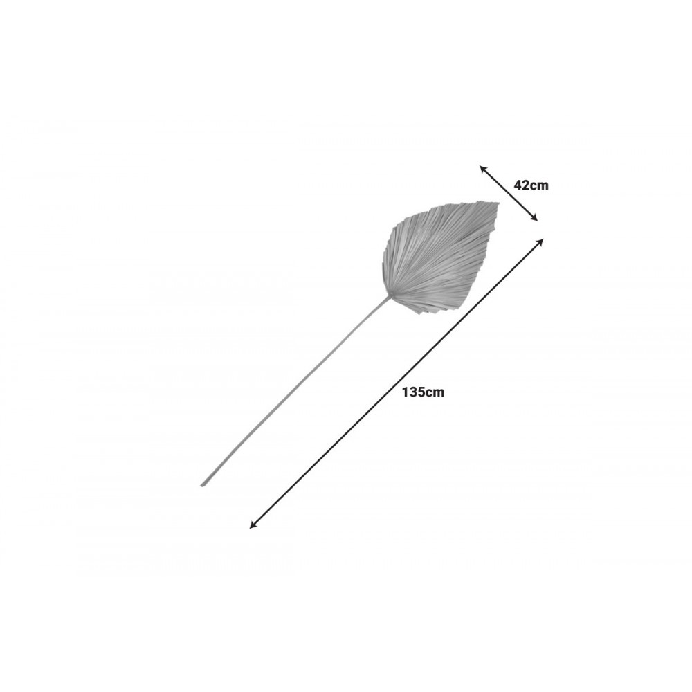 Διακοσμητικό φύλλο "WALSY" από palm leaf σε χρώμα φυσικό Υ135