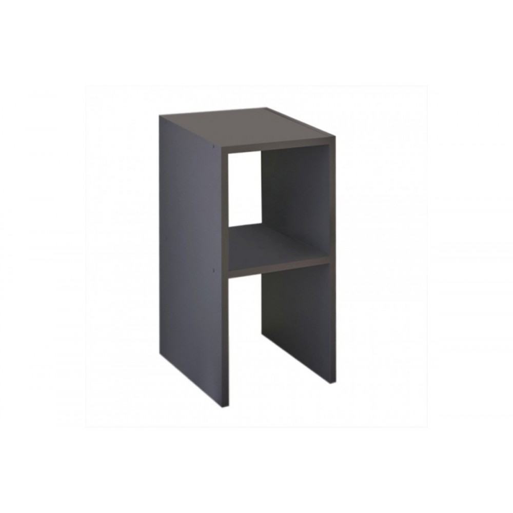 Κομοδίνο "DESEO" σε χρώμα ανθρακί 30x30x60