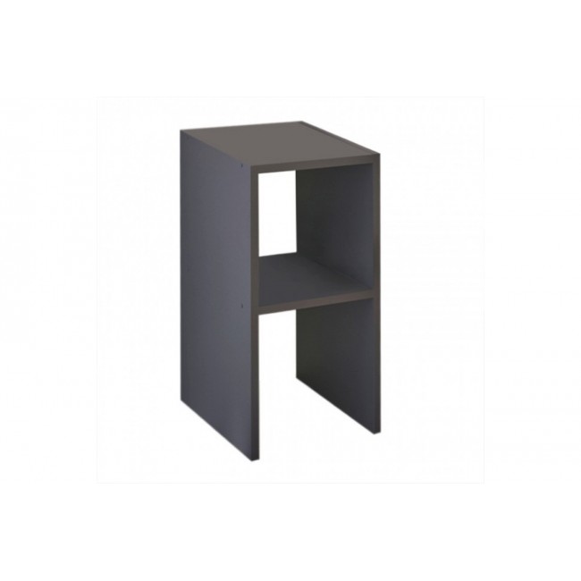 Κομοδίνο "DESEO" σε χρώμα ανθρακί 30x30x60