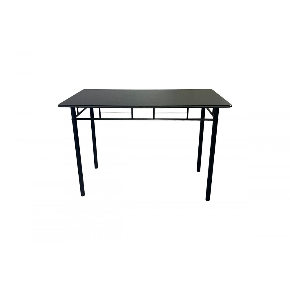 Τραπεζαρία 5τμχ "ROZA II" από mdf/μέταλλο σε χρώμα μαύρο 110x60x74