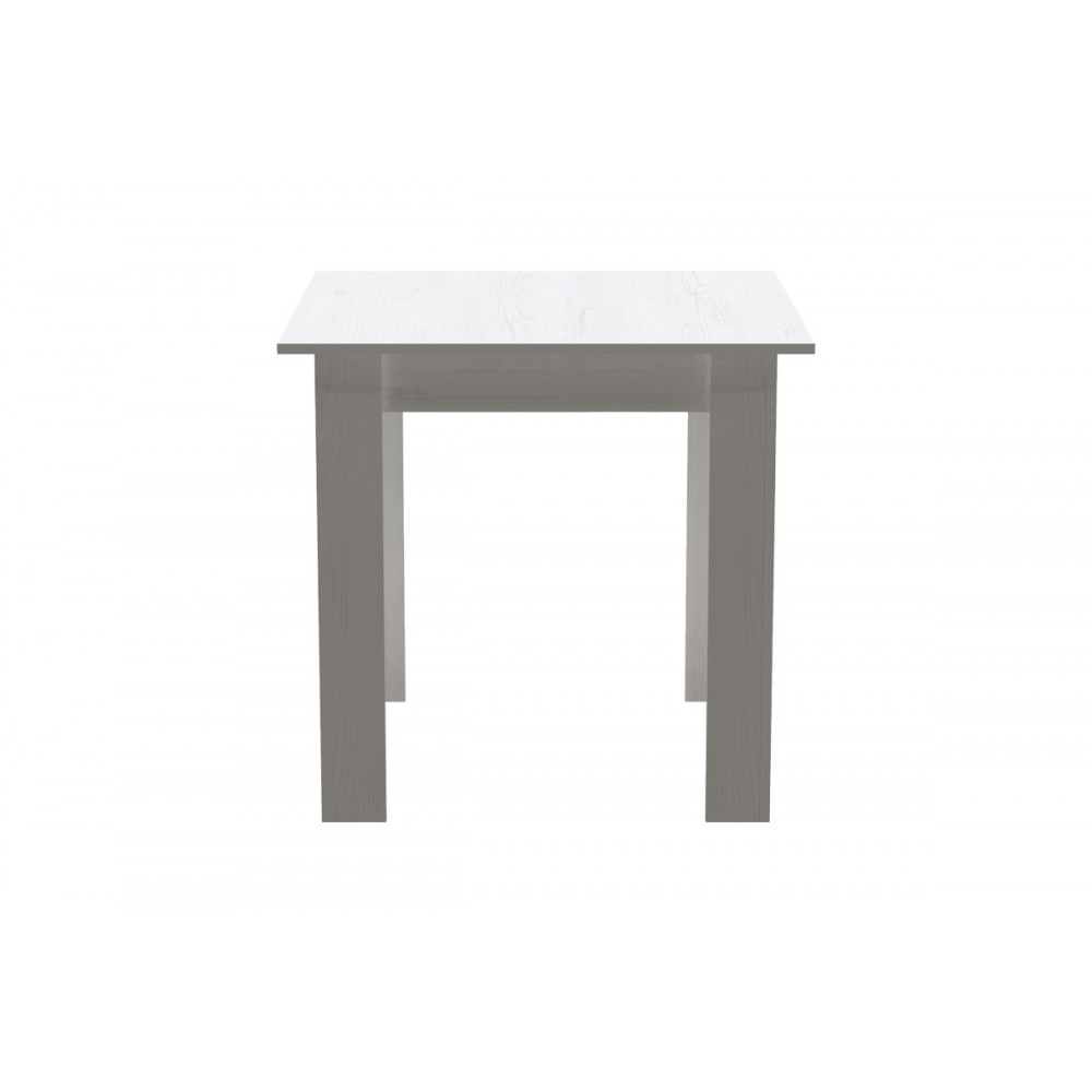 Τραπεζαρία 3τμχ "MANKA-JULITA" σε χρώμα λευκό 80x80x77