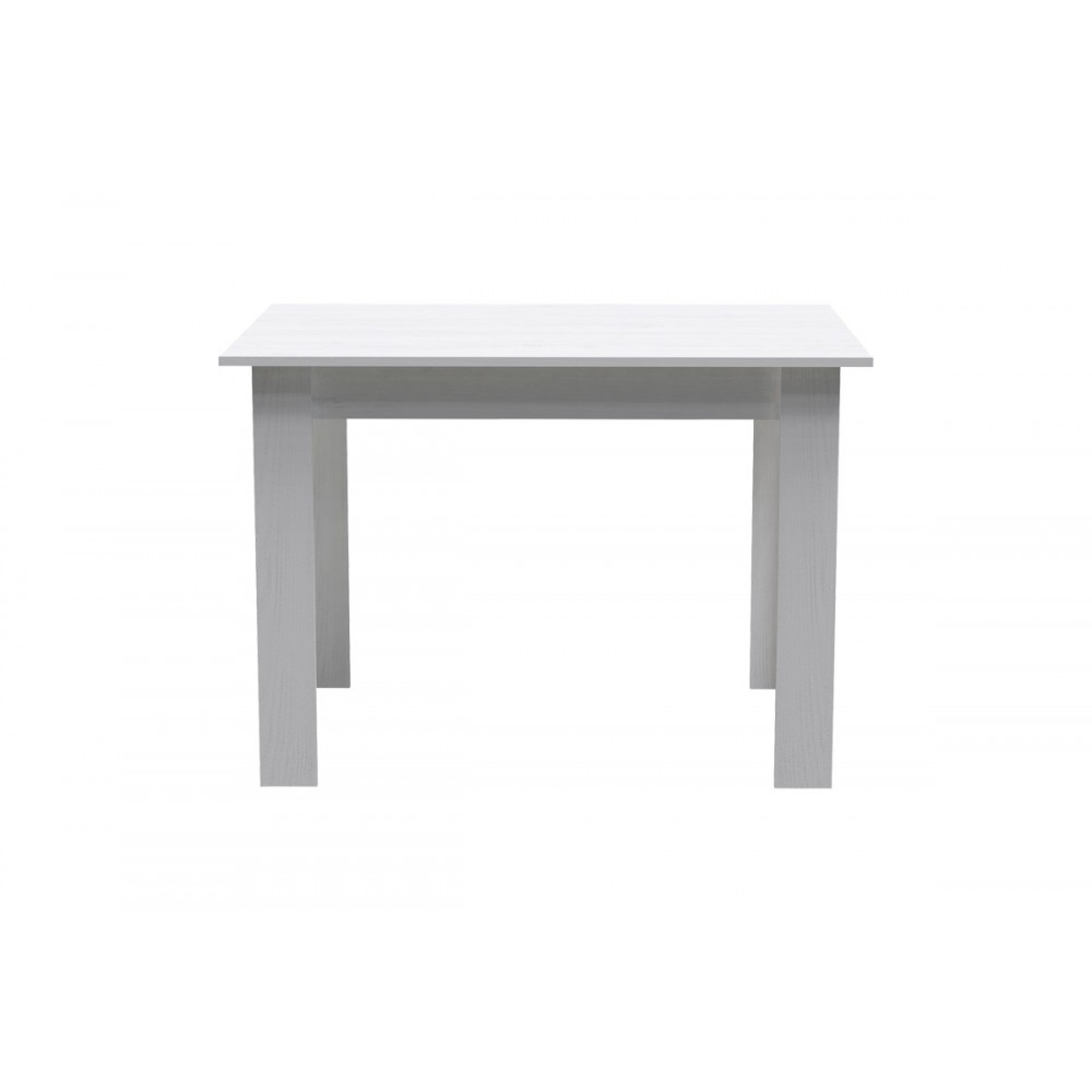 Τραπεζαρία 5τμχ "MANKA-JULITA" σε χρώμα λευκό 110x80x77