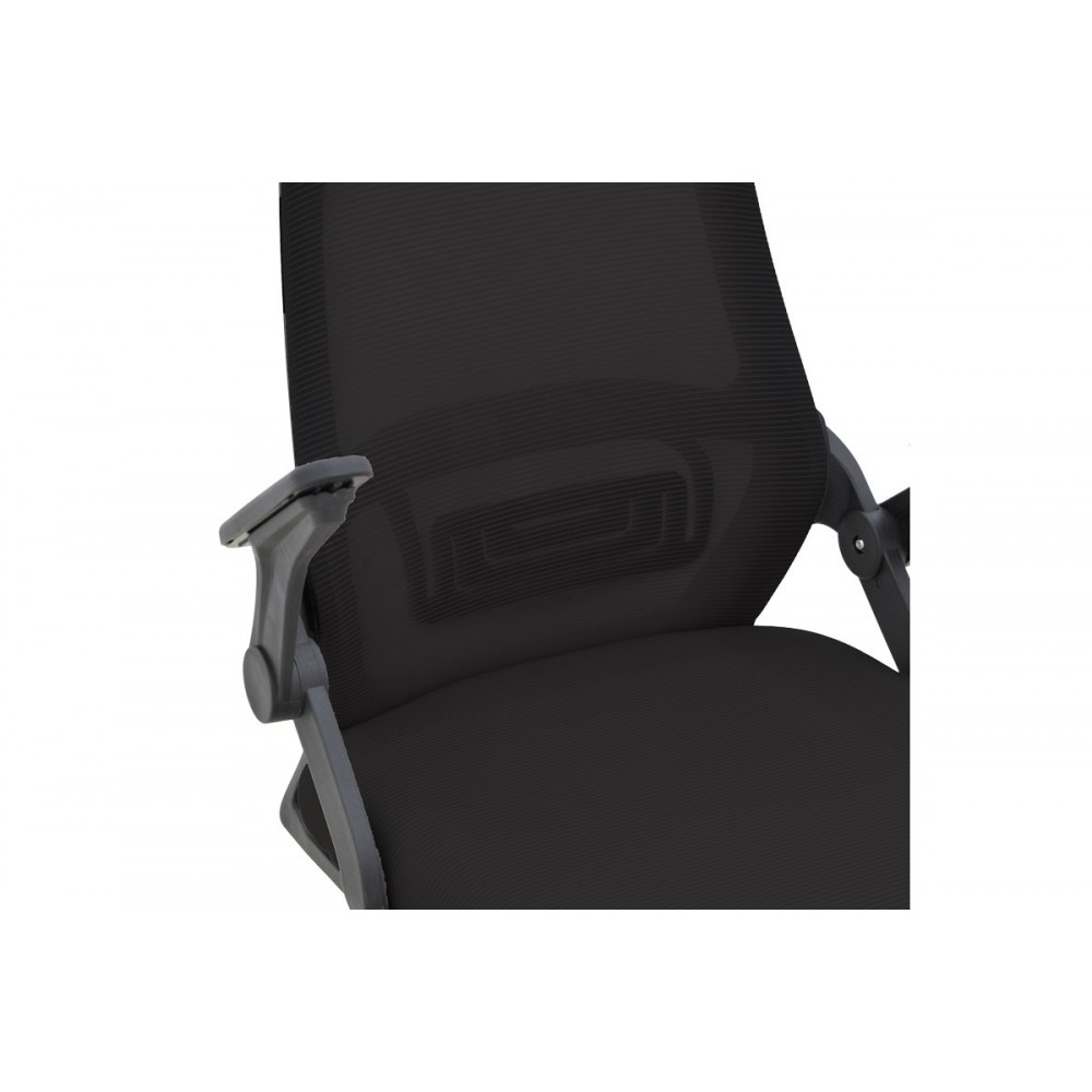 Καρέκλα γραφείου "REJI" από mesh ύφασμα σε χρώμα μαύρο 58x60x89-99