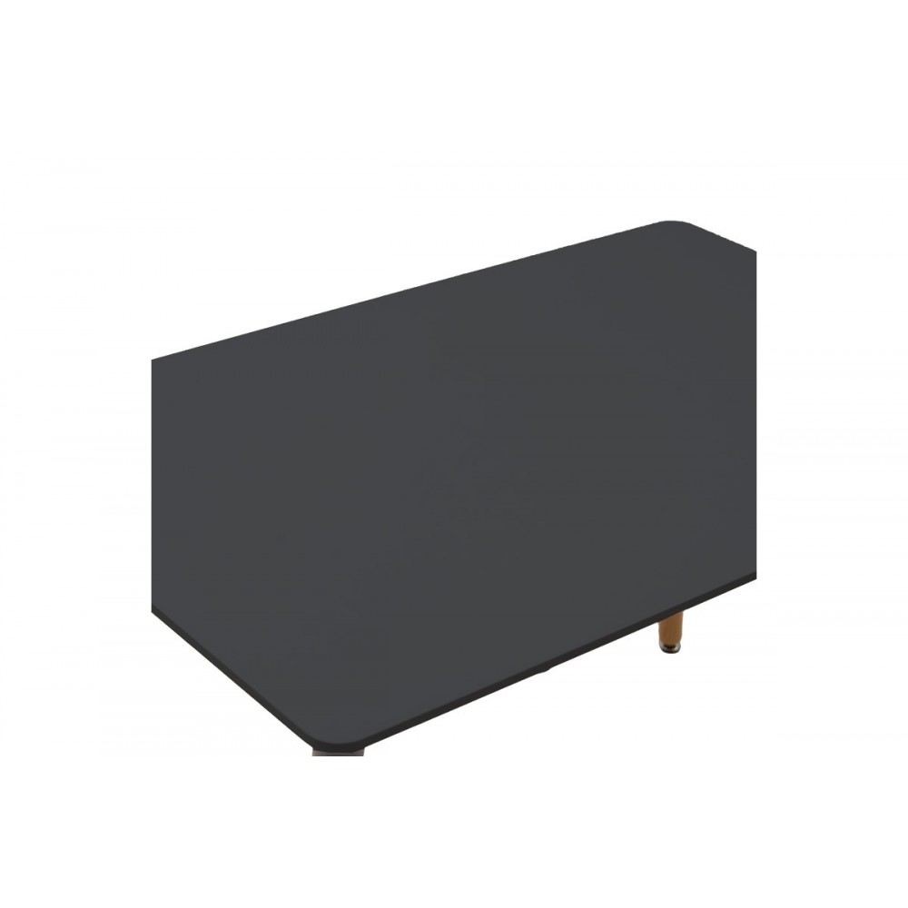 Τραπεζαρία 5τμχ "NATALI-NOOR" από mdf σε χρώμα μαύρο/φυσικό 120x80x76