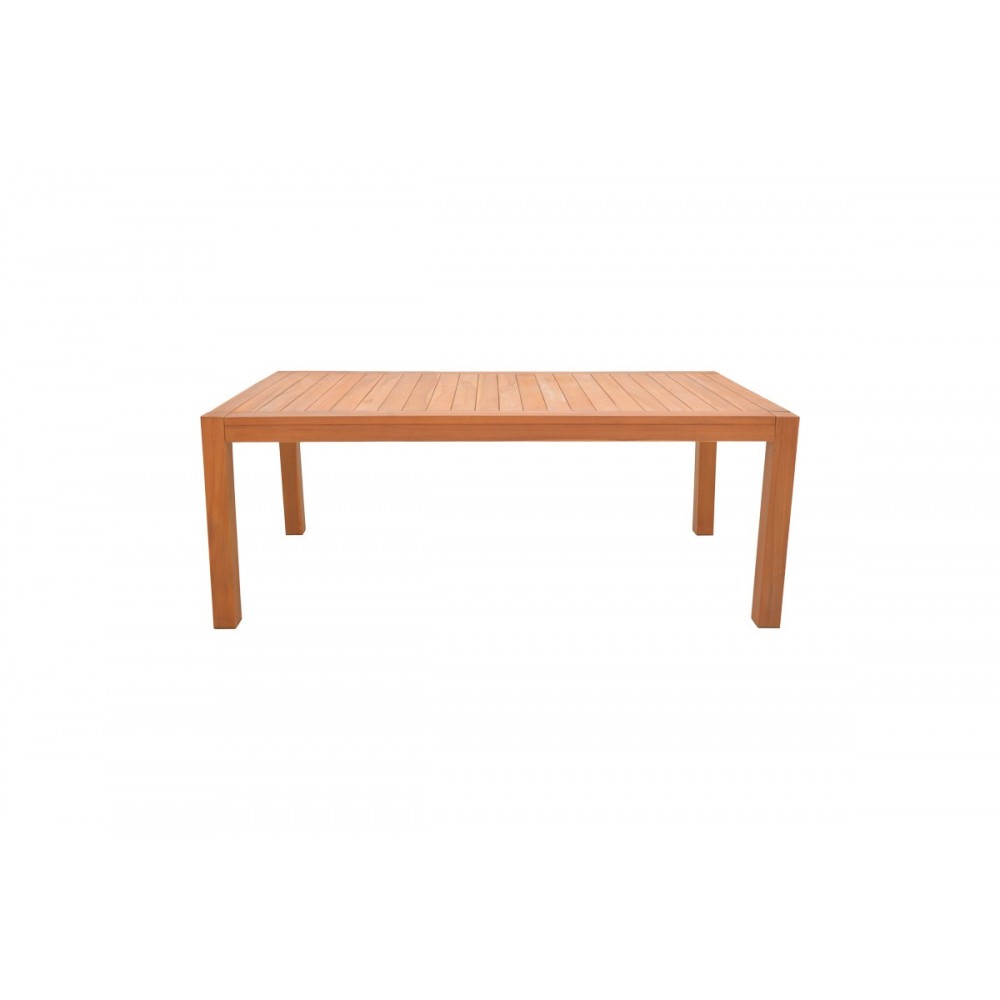 Τραπέζι "VOCALY" από ξύλο σε χρώμα φυσικό 200x100x75