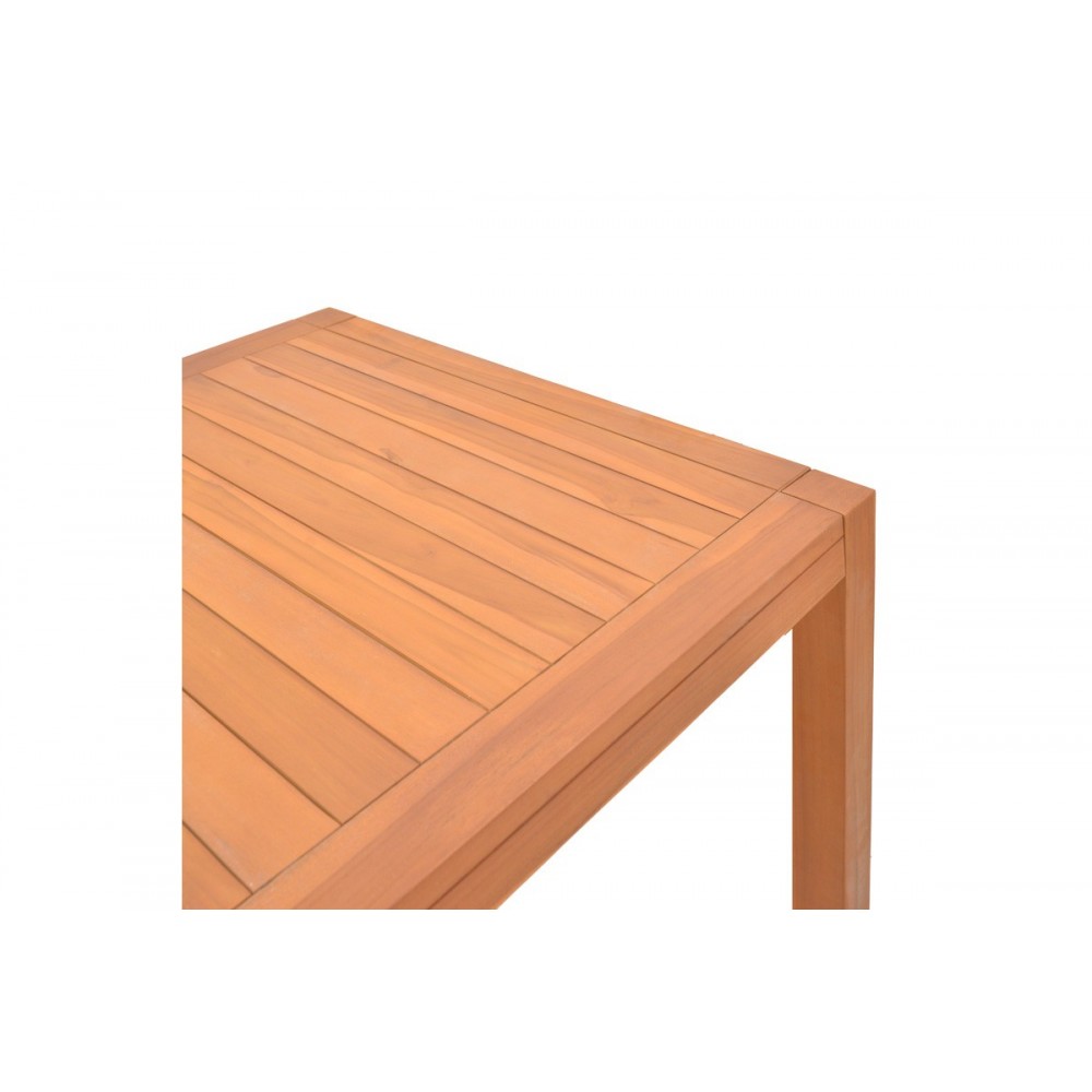 Τραπέζι "VOCALY" από ξύλο σε χρώμα φυσικό 200x100x75