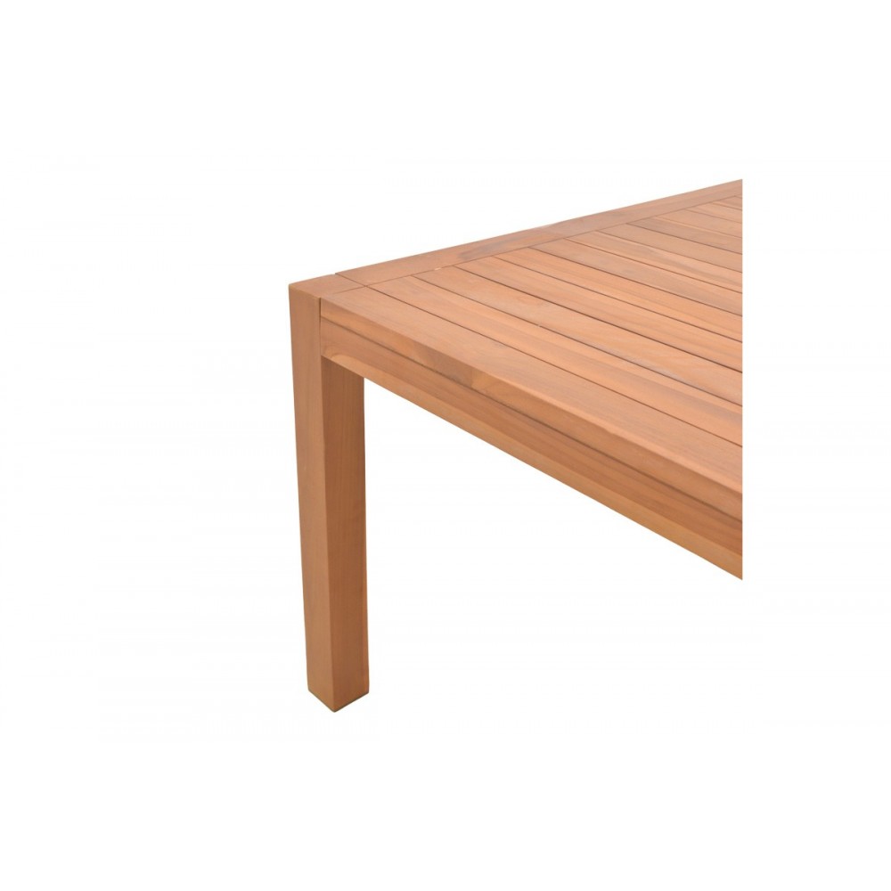 Τραπέζι "VOCALY" από ξύλο σε χρώμα φυσικό 200x100x75