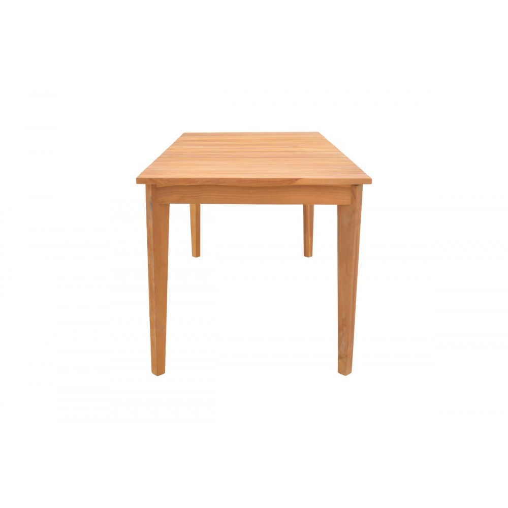 Τραπέζι "ORY" από ξύλο σε χρώμα φυσικό 160x80x75