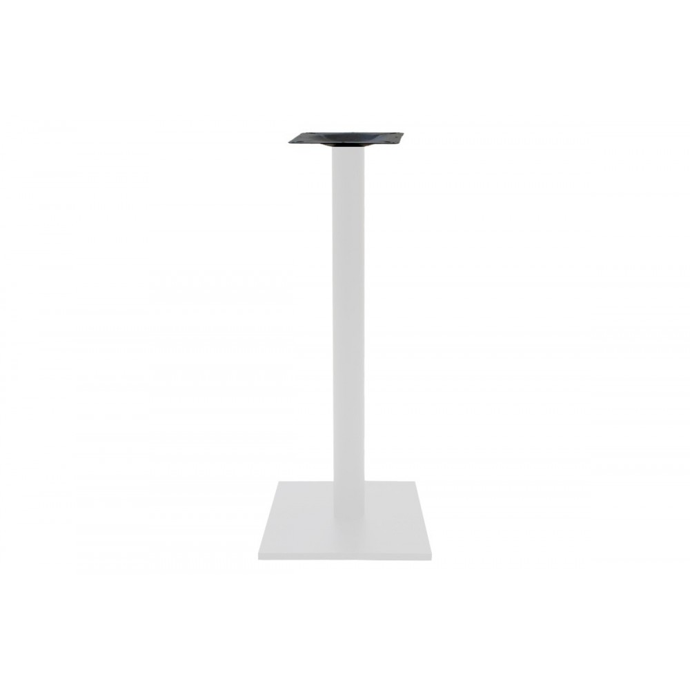 Βάση τραπεζιού bar "STAID" από μέταλλο σε χρώμα λευκό/μαύρο 40x40x94