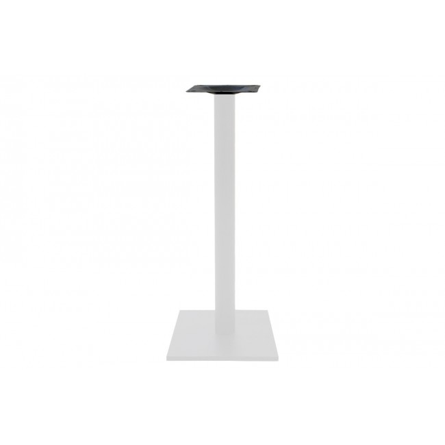 Βάση τραπεζιού bar "STAID" από μέταλλο σε χρώμα λευκό/μαύρο 40x40x94
