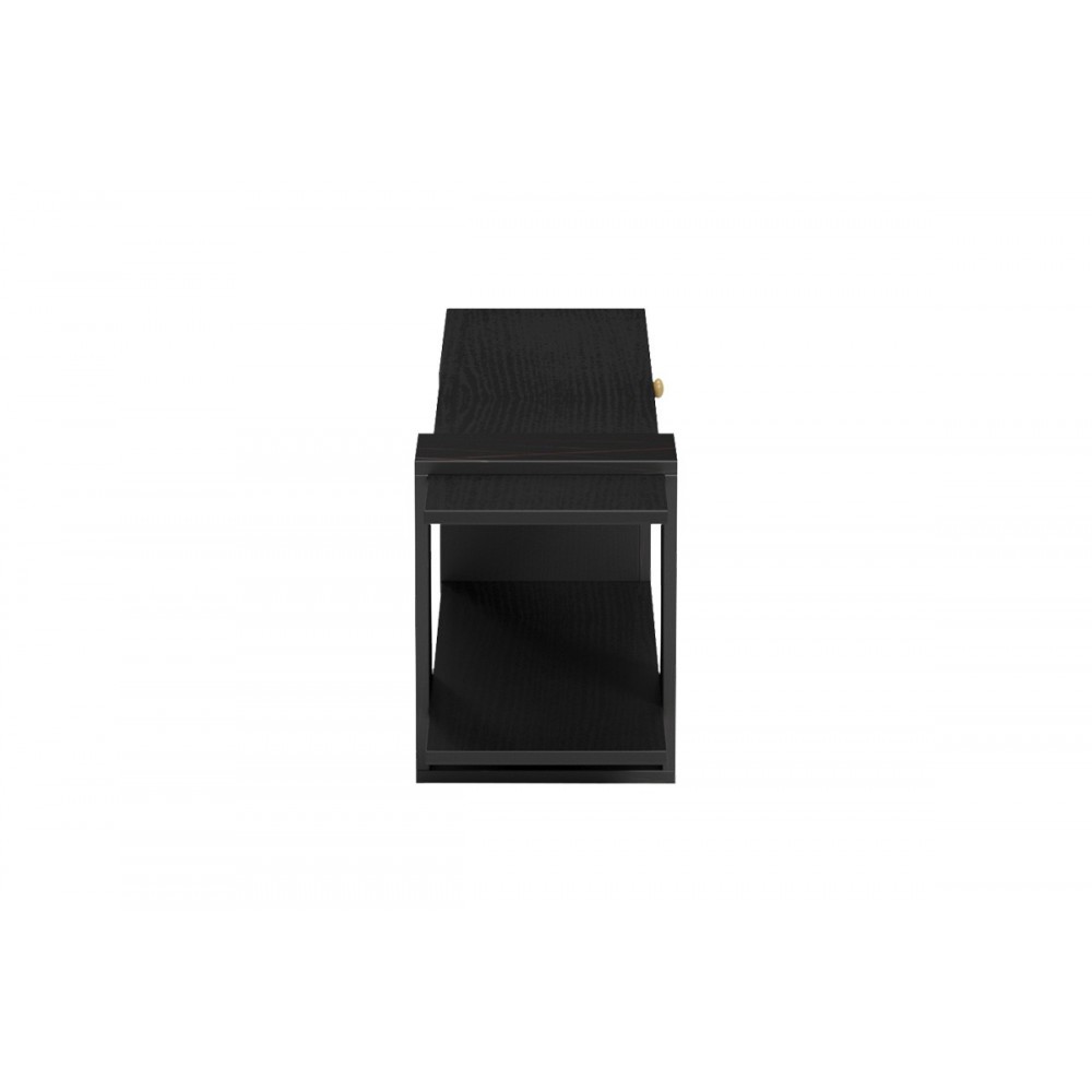 Έπιπλο τηλεόρασης "STANDI" σε χρώμα μαύρο μαρμάρου 120x25x36.8