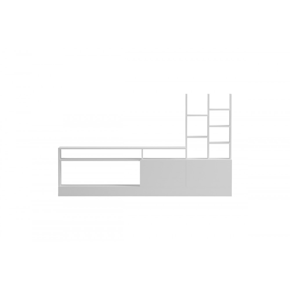 Σύνθετο σαλονιού "SERUNO" σε χρώμα λευκό 170x25x100