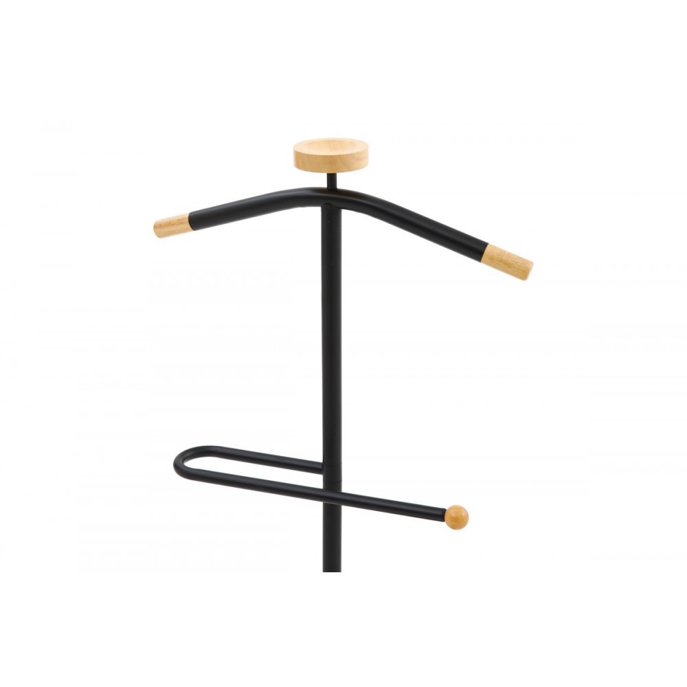 Καλόγερος "JOLMA" από μέταλλο/ξύλο σε χρώμα μαύρο/φυσικό Φ30x111
