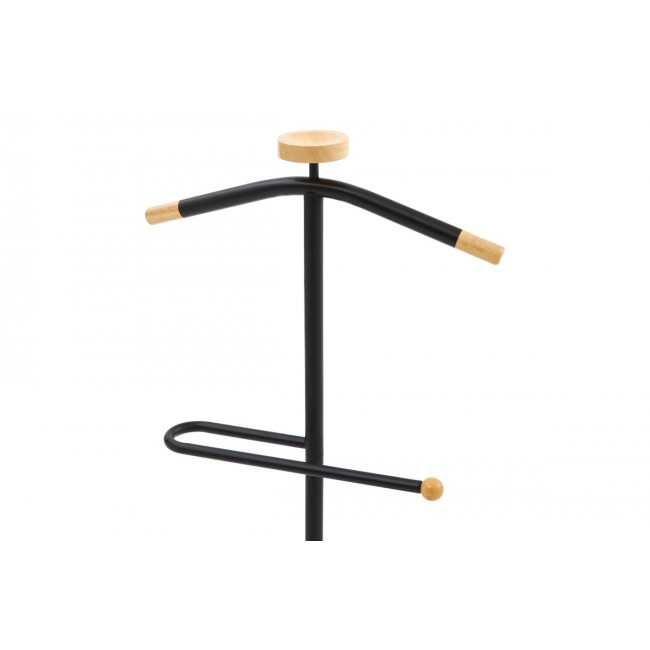 Καλόγερος "JOLMA" από μέταλλο/ξύλο σε χρώμα μαύρο/φυσικό Φ30x111