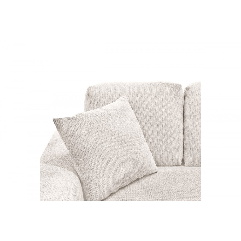 Γωνιακός καναπές "CORNERDO" αναστρέψιμος από ύφασμα σε χρώμα ιβουάρ 265x175x85