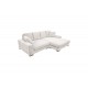 Γωνιακός καναπές "CORNERDO" αναστρέψιμος από ύφασμα σε χρώμα ιβουάρ 265x175x85