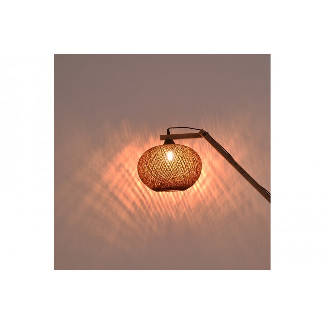 Φωτιστικό δαπέδου "GAIA" από ξύλο σε χρώμα καφέ 20x50x160