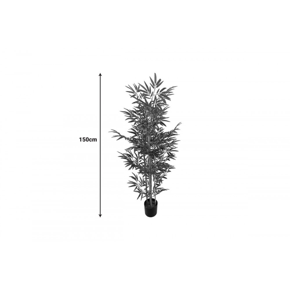 Διακοσμητικό φυτό "BAMBOO" σε γλάστρα από pp σε χρώμα πράσινο Υ150