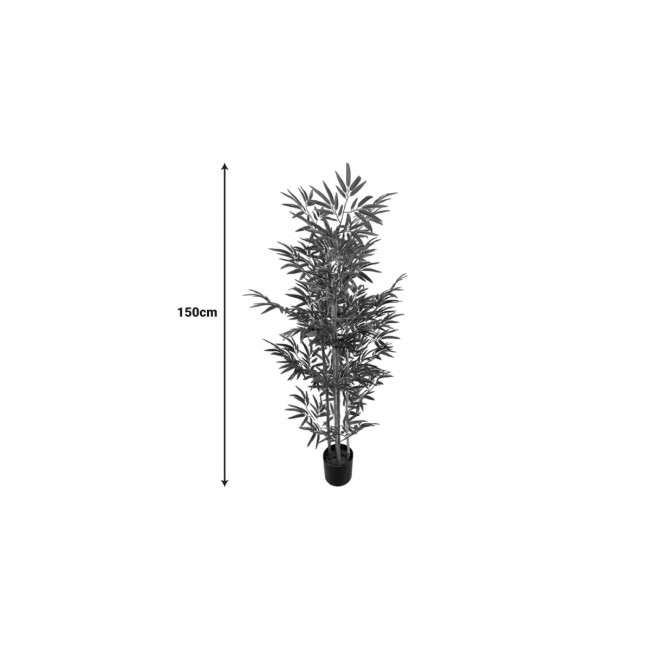 Διακοσμητικό φυτό "BAMBOO" σε γλάστρα από pp σε χρώμα πράσινο Υ150