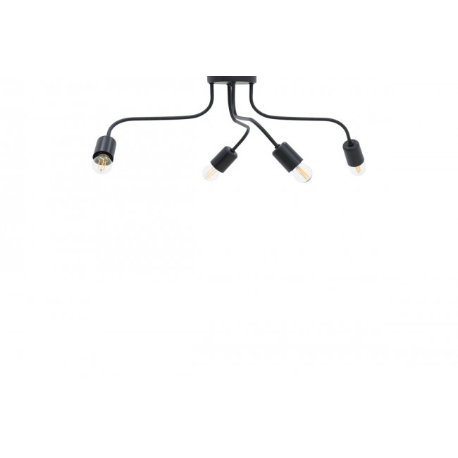 Φωτιστικό πολύφωτο "LUCHTER" από μέταλλο σε χρώμα μαύρο 60x60x15