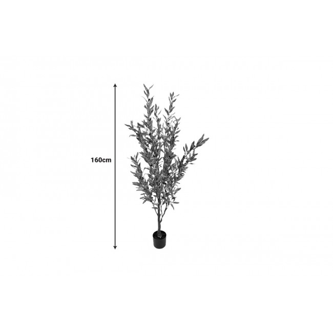 Διακοσμητικό φυτό "OLIVE TREE II" σε γλάστρα από pp σε χρώμα πράσινο Υ160