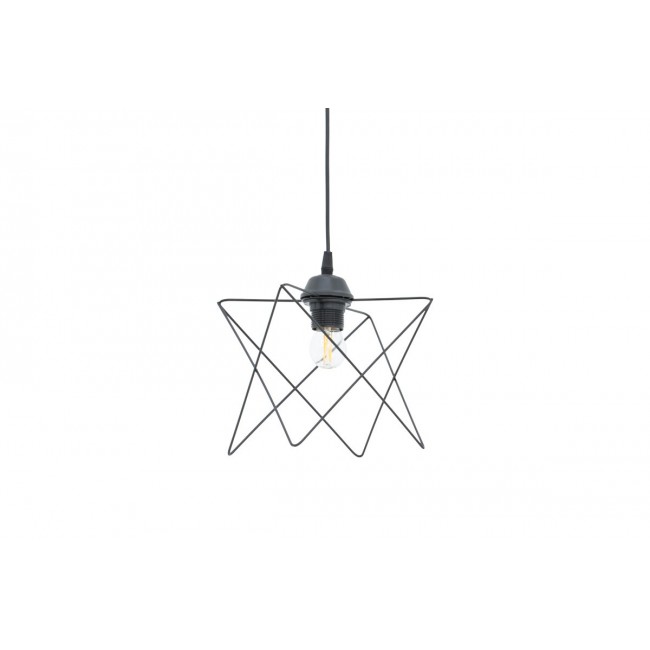 Φωτιστικό οροφής "LANGIT" από μέταλλο σε χρώμα μαύρο 18x18x65