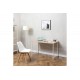 Γραφείο εργασίας "SENZIA" από μέταλλο σε χρώμα φυσικό/λευκό 120x60x75